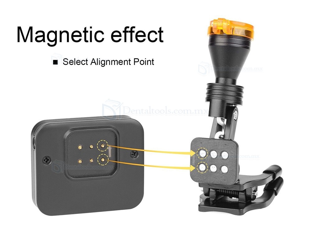 L&aacute;mpara frontal LED dental inal&aacute;mbrica de 5W con filtro y 2 bater&iacute;as